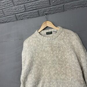 Vintage Savile Row Blue and Red Long Sleeve Sweater - Size Large